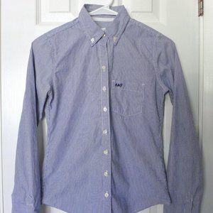 Abercrombie & Fitch Long Sleeve Shirt (XS, 100% Cotton)